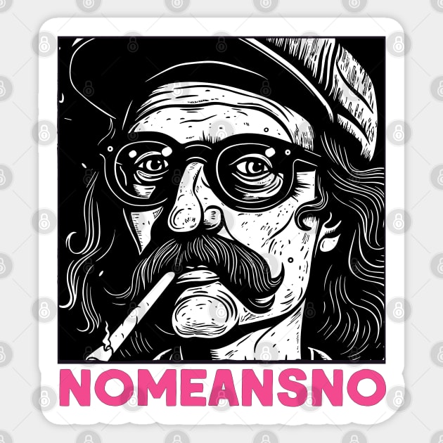 NoMeansNo ∆ Original Fan Artwork Sticker by unknown_pleasures